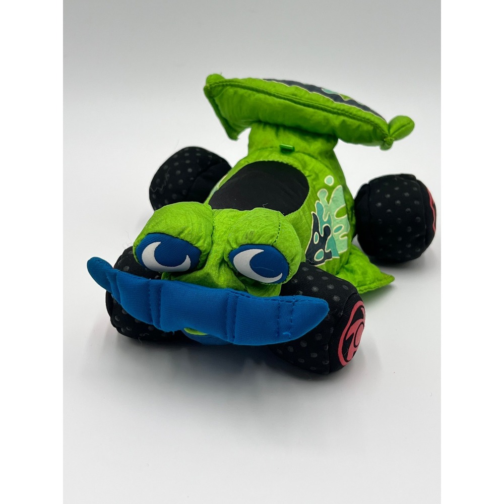 Disney Pixar Toy Story RC Car Plush Mattel Star Bean Green Race Car Vintage 8in